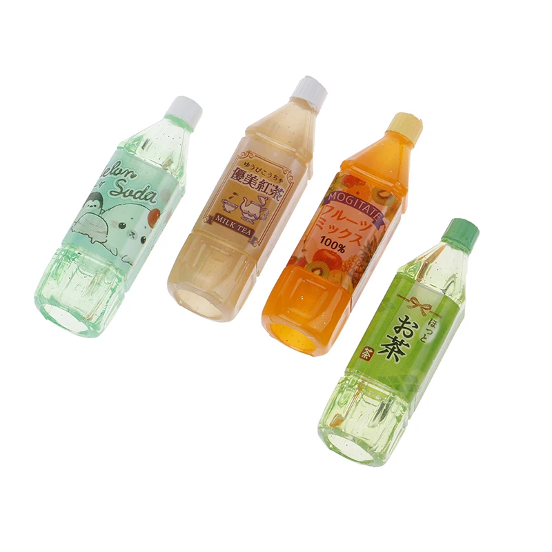 Кукольный домик 1/4 шт. мини-бутылки для воды черный чай зеленый сок кукла игрушки