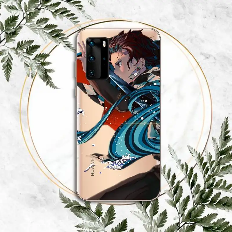 

Demon Slayer Phone Case Clear Transparent for huawei honor P 40 30 20 lite Pro 10 i 8 9 x p smart 2019