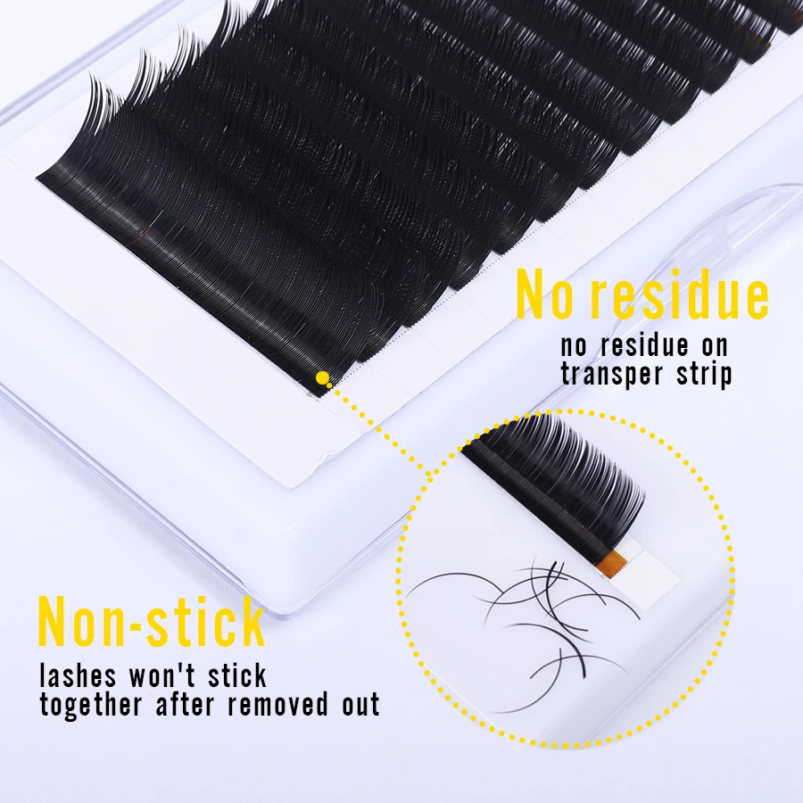 WOWANGEL накладные ресницы мягкие тонкие кончики плоские корни новые продукты