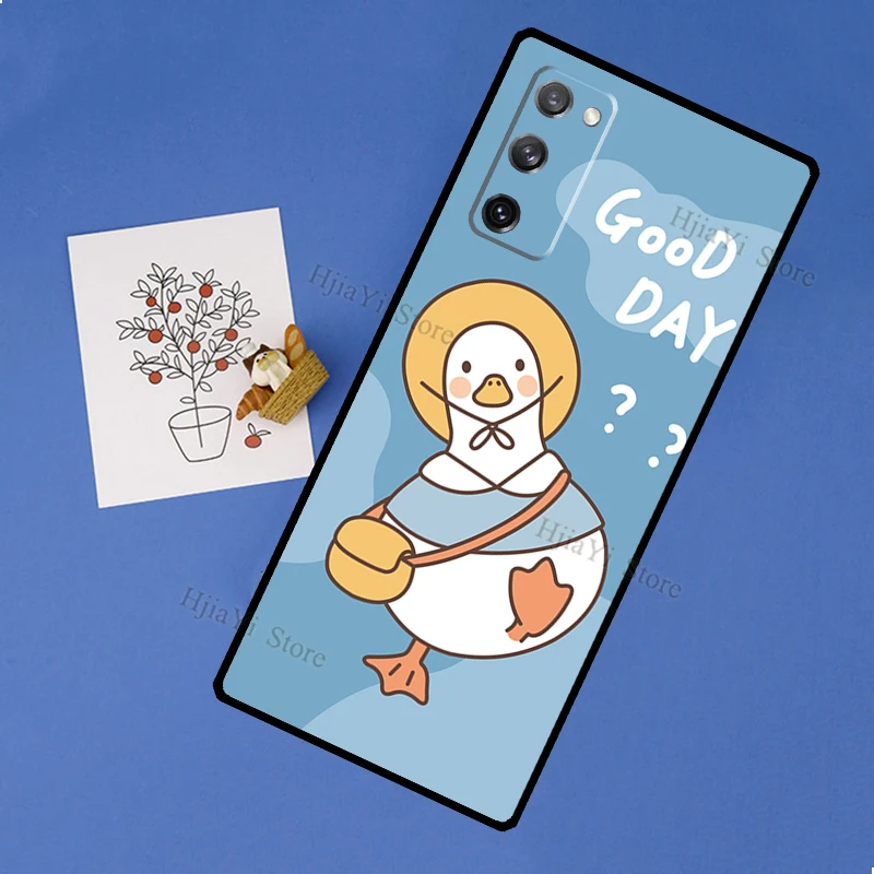 Funny little yellow duck Phone Case For Samsung Galaxy S20 FE S21 Note 20 Ultra 10 Plus S9 S8 S10 Cover | Мобильные телефоны и