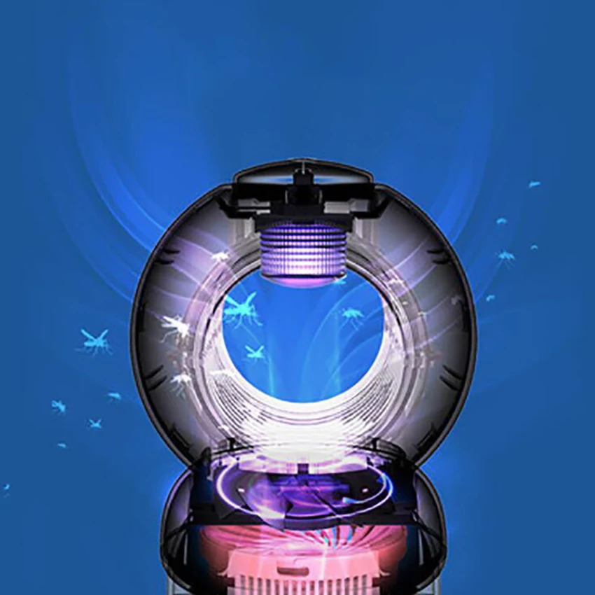 

USB Mosquito Trap for Gnat, Small Moths, Mosquito, Indoor Mosquito Killer Zapper, Light, Fans, Non-Toxic for Home Bedroom