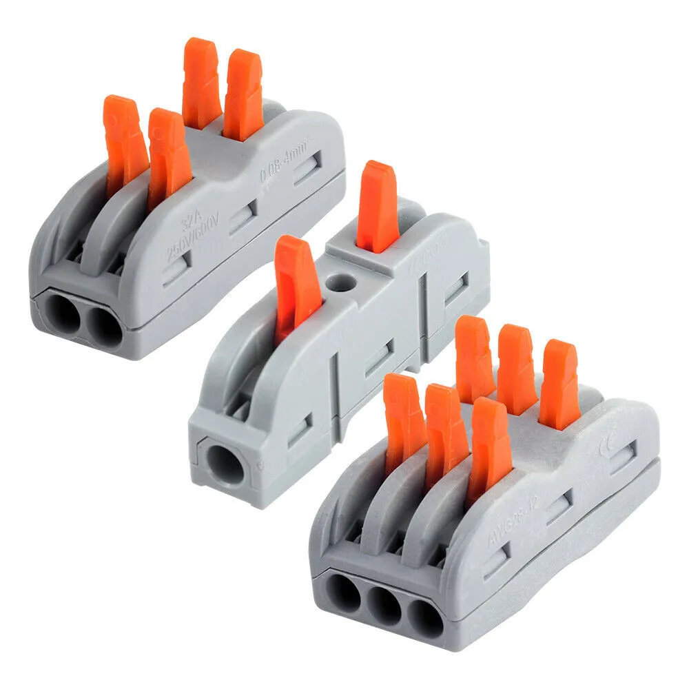 

QUICK SPLICE Wire Connector SPRING TERMINAL 20PCS 250V / 600V BLOCK CABLE