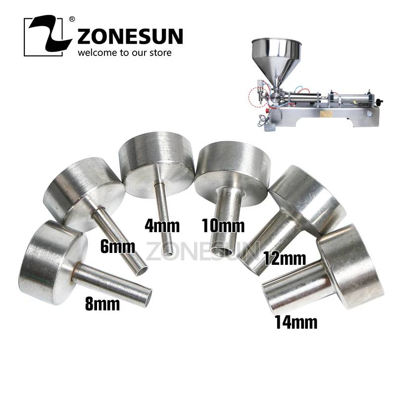 

ZONESUN Nozzle for Filling Machine G1 4mm 6mm 8mm 10mm 12mm 14mm