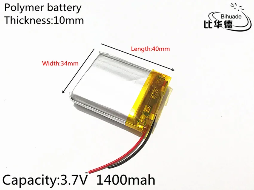 103440 3 7 V 1400MAH 103443 литий-полимерные Li-Po li ion аккумуляторные батареи для Mp3 MP4 MP5 GPS PSP