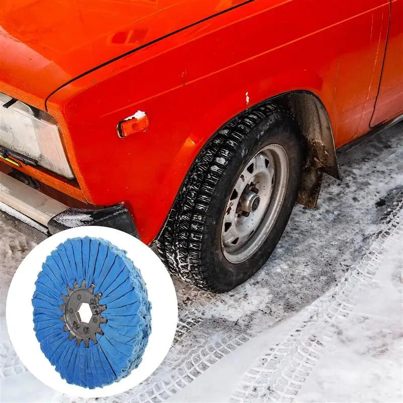 

Durable Buffing Wheel Lightweight Practical Grinding Wheel Polishing Wheel For Wheel Bumper Tanks Polished Blue Cloth Wind Wheel