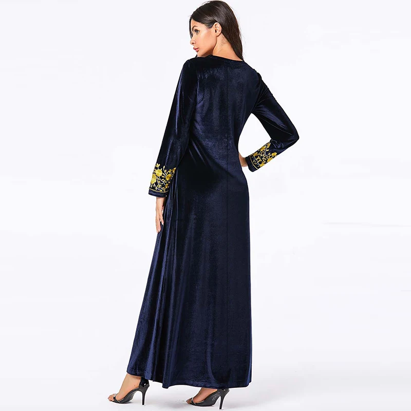 Мусульманское платье мусульманское турецкое модное размера плюс женское Дубай