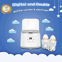 baby bottle warmer sterilizer double bottle warmer breast milk lcd display accurate temperature control sterilizers baby feeding
