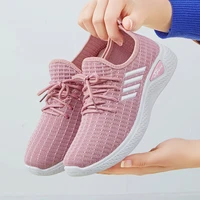 women casual shoes fashion breathable walking mesh flat shoes white sneakers tenis feminino female bd5413