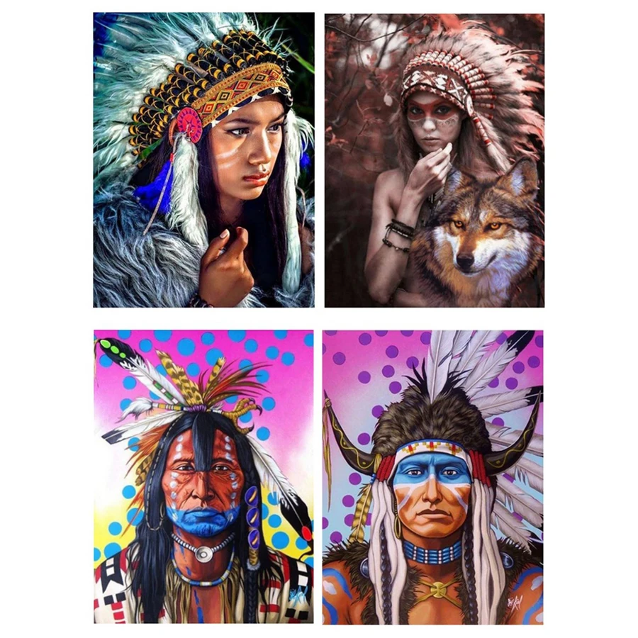 Родовая женщина сделай сам алмазная живопись индийская Алмазная вышивка 5d