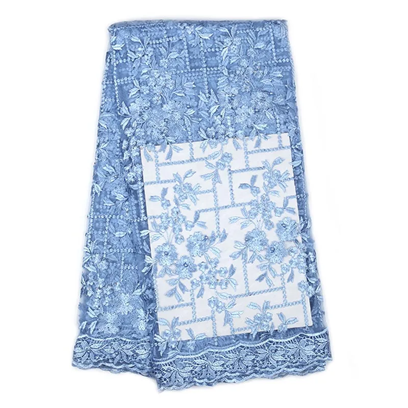 Романтическая Высококачественная свадебная ткань с вышивкой кружевная