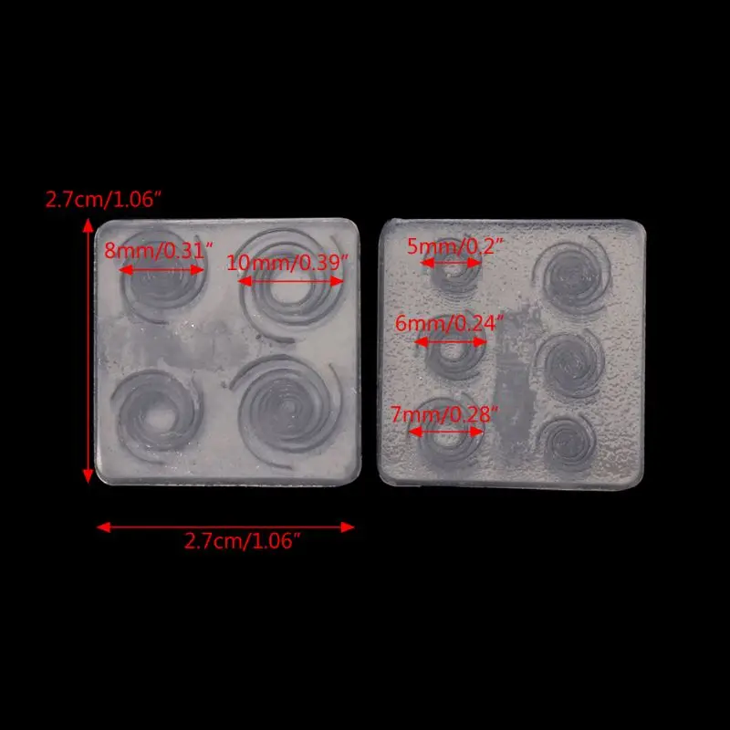 

Sky Spiral Jewelry Mold UV Epoxy Resin Silicone Molds Starry Sky Jewelry Making