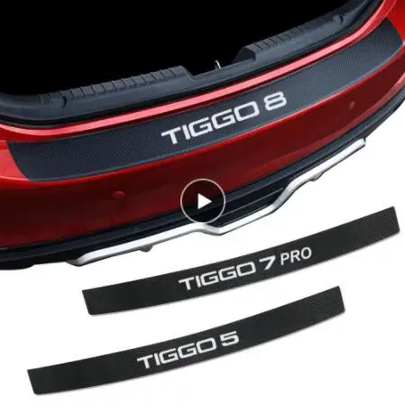 

1pcs Car Rear Bumper Load Edge Protector Stickers For CHERY TIGGO 3 4 5 7 PRO 8 Auto Trunk Guard Plate Decals Car decoration sti