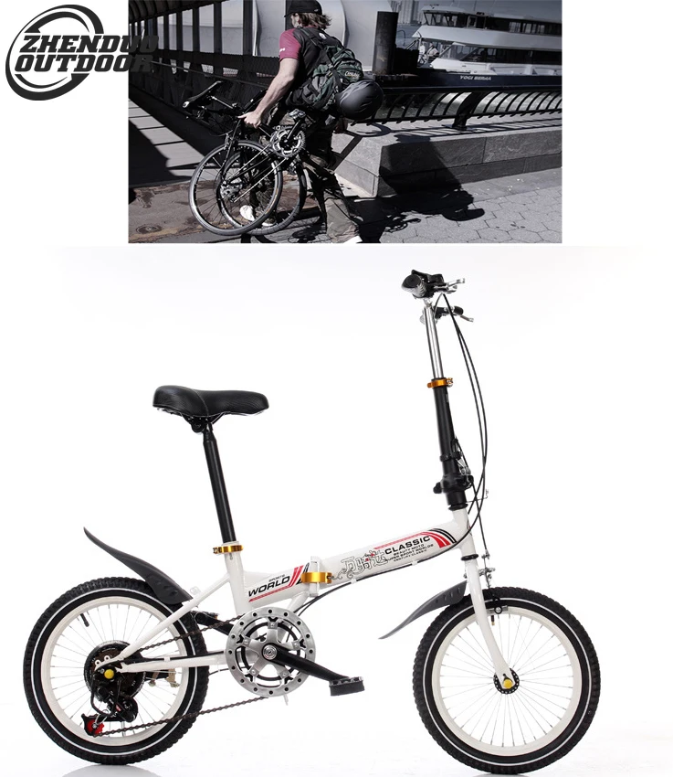 16 дюймов складной переменная скорость велосипеда для мужского и женского лица