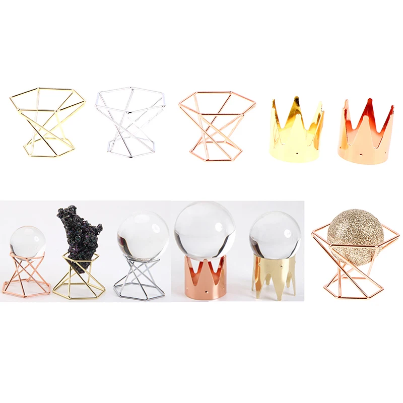 

Mini Ornaments Display Stand Base For Crystal Ball Glass Globe Marbles Sphere Gems Rack