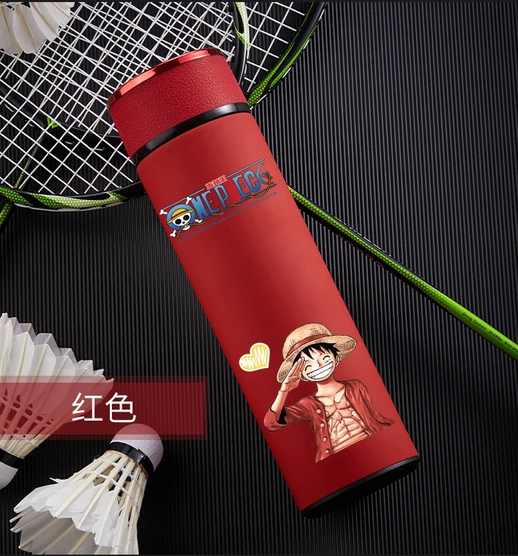 One Piece - Luffy Themed Water Bottle With Detachable Cup (10+ Designs)