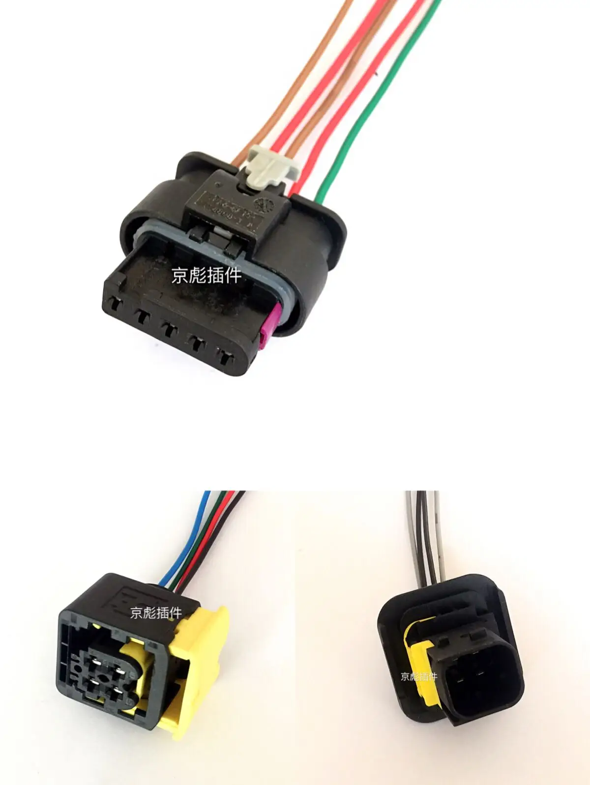 

1pc for Bosch Cummins Nitrogen Oxygen Sensor Connector Flat 5pin Square 4 Plug Socket cable