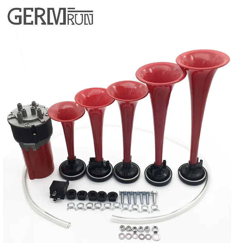 Универсальный Электрический воздушный музыкальный сигнал 12 В/24 В пять трубный