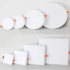 Ультратонкая панельная лампа, бескаркасная установка, простой красисветильник s для дома, кухни, офиса, 10 Вт, 18 Вт, 24 Вт, 36 Вт