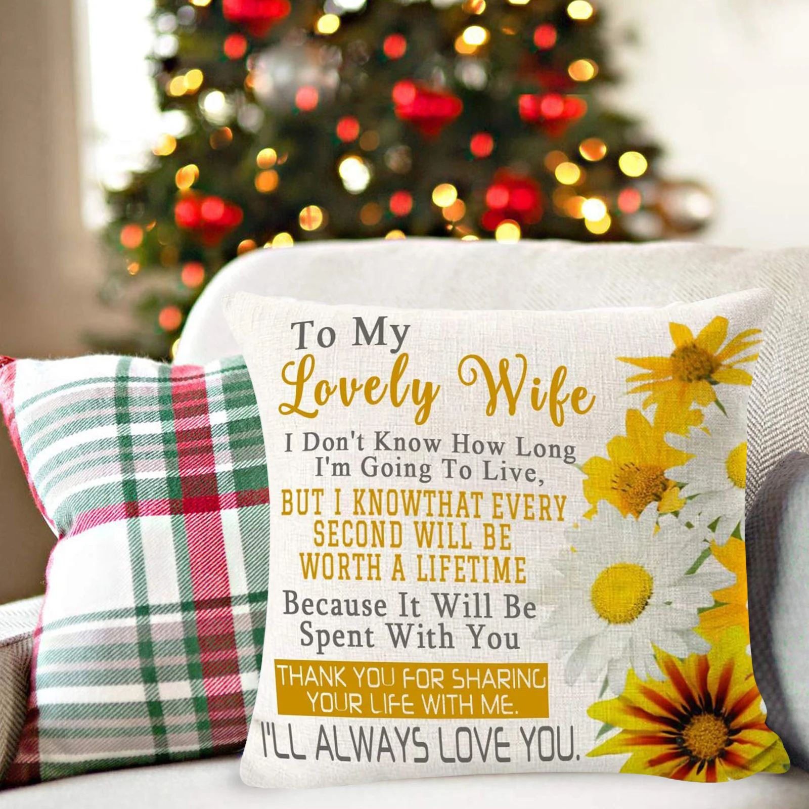 

Stylish Letters Printed Pillow Cases Valentines Birthday Pillow Cases Throw Cushion Covers for Home Sofa Couch Decor