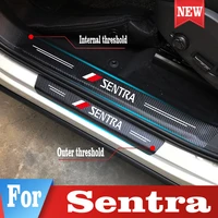 car door sill plate stickers for nissan sentra auto threshold protector decals car tuning styling accessories