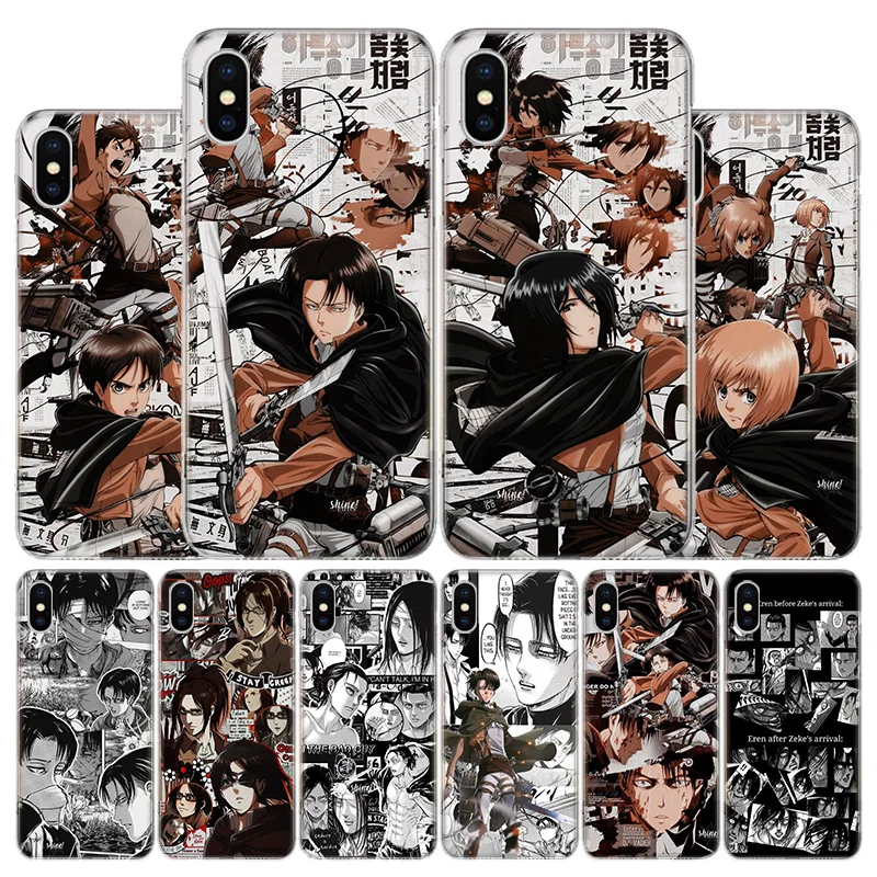 

Hot Attack On Titan Cover Phone Case For Apple iPhone 11 12 13 Pro XR X XS Max 7 8 6 6S Plus + Mini 5S SE Print Shell Coque