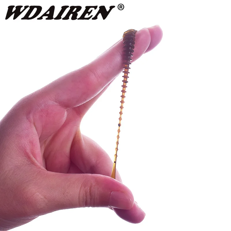 10pcs/lot fishing Soft Artificial worm lures 48mm 0.8g Jigging Wobblers fishy smell Silicone Flexible Bait Swimbait Maggots | Спорт и