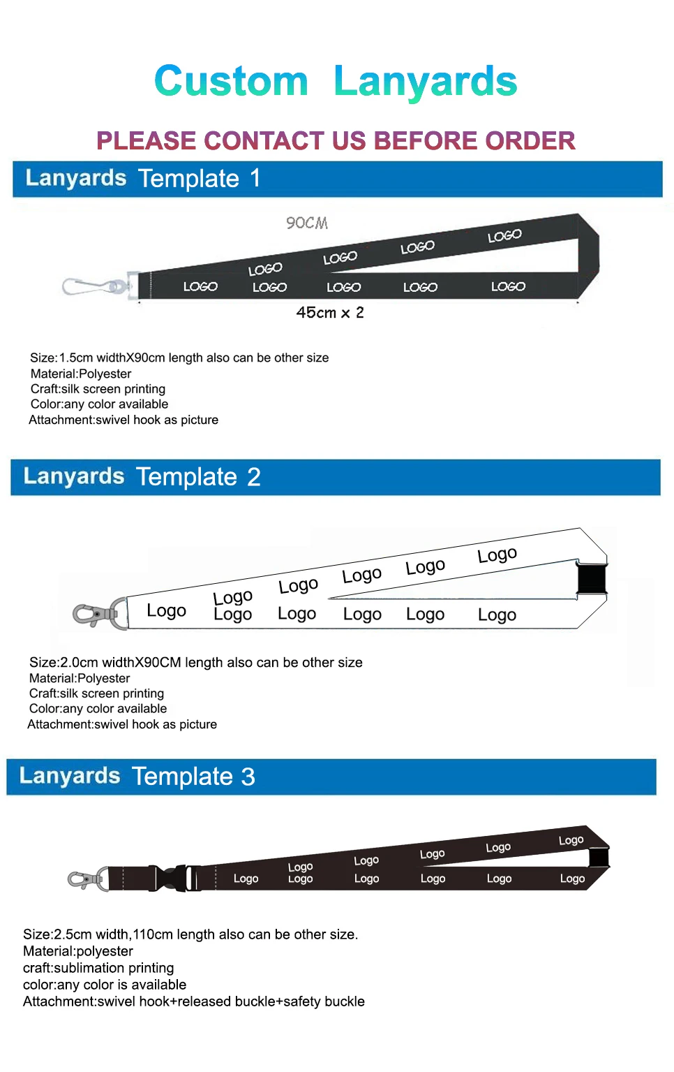 Рекламная акция со скидкой дизайн вашего собственного логотипа шейный ремешок с