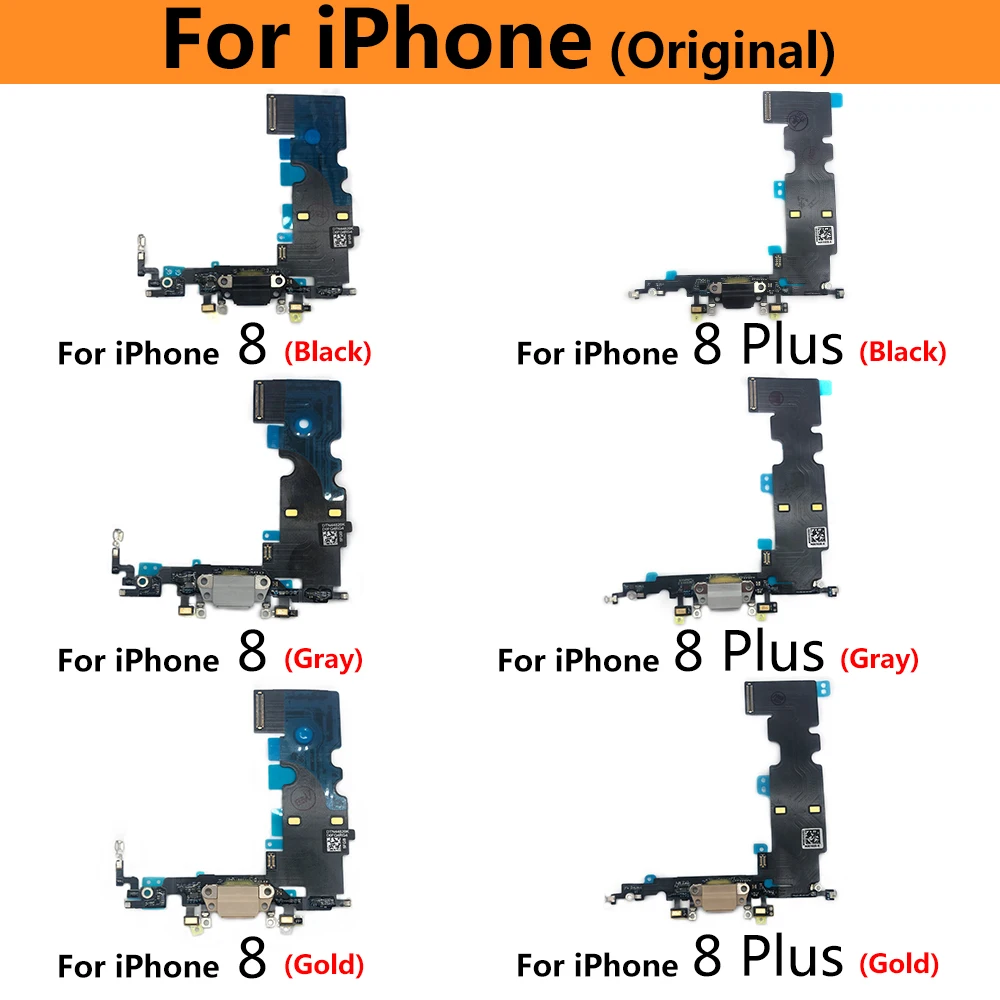 

Original USB Charging Port Connector Dock Flex Cable For Iphone 7 Power Charging Board Connector Flex For Iphone 7 8 Plus X XS