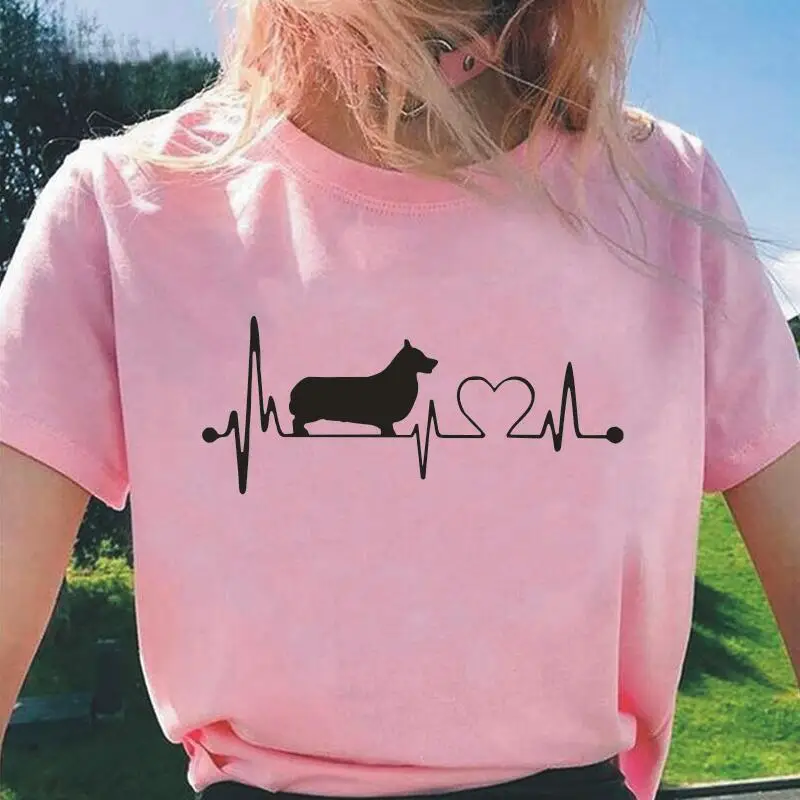 Футболка женская с коротким рукавом смешная Повседневная рубашка изображением