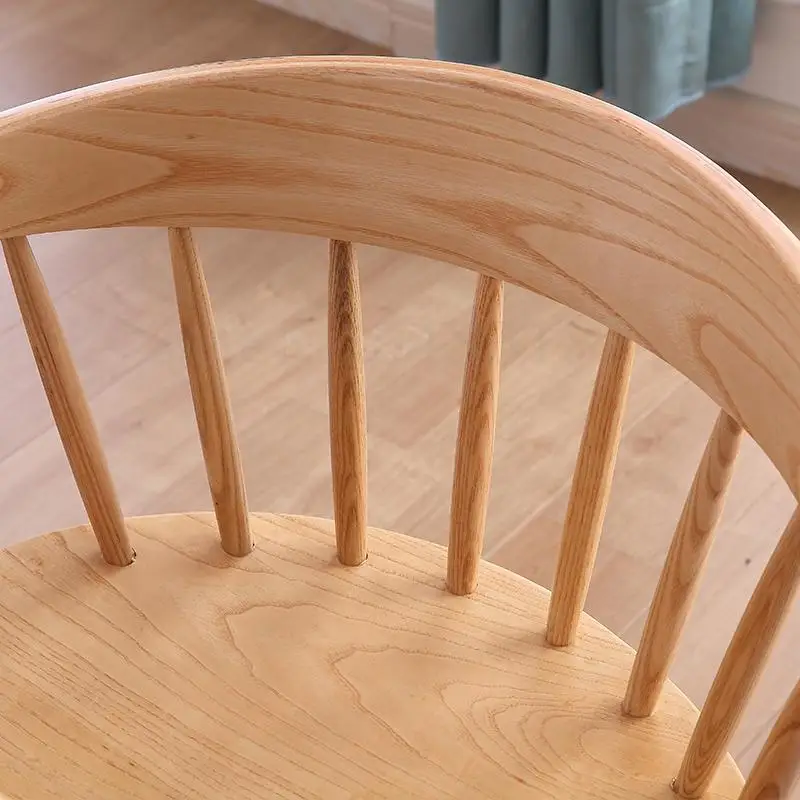 Скандинавский домашний стул из массива дерева современный минималистичный для