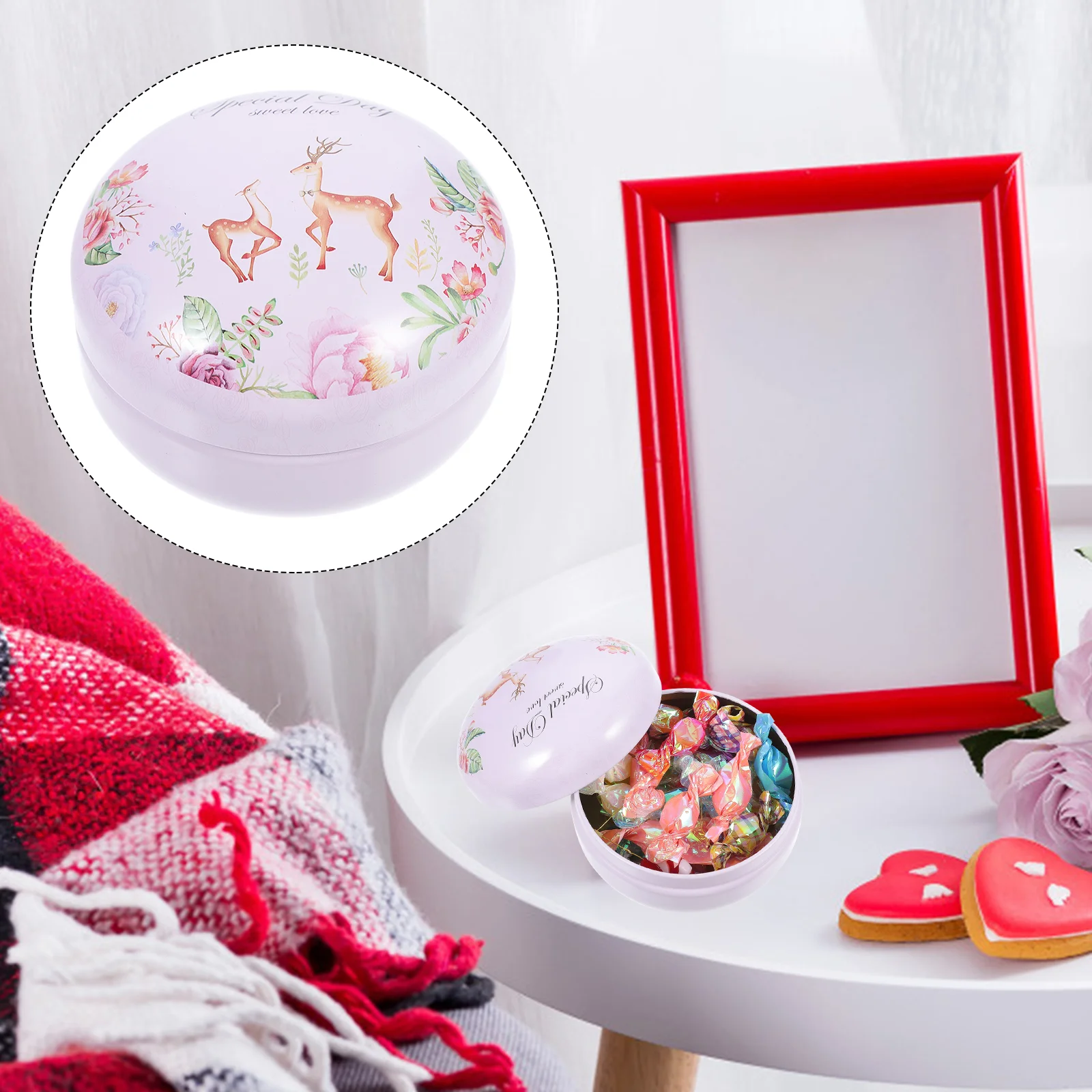 

10pcs Decorative Jewelry Boxes Lovely Gift Storage Tins Candy Storage Boxes