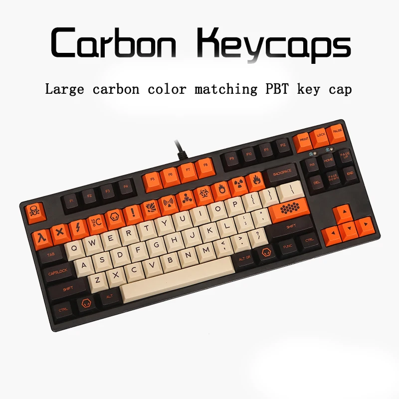 CarbonLarge углеродный цвет PBT термосублимационный колпачок для ключей K70 filco cherry 3000 3850