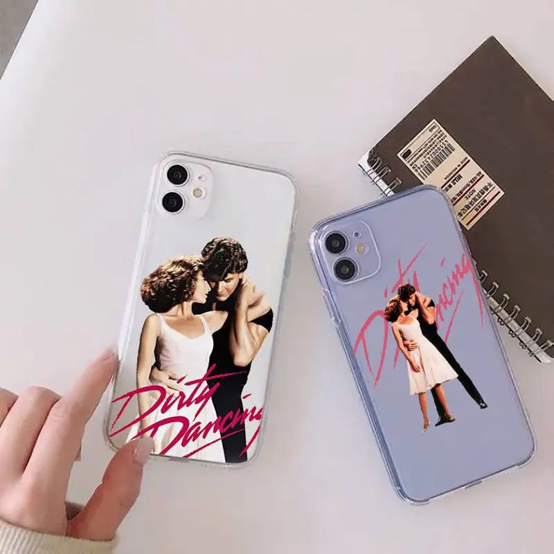 

Dirty Dancing lovely movie Phone Case Transparent soft For iphone 12 11 13 7 8 6 s plus x xs xr pro max mini