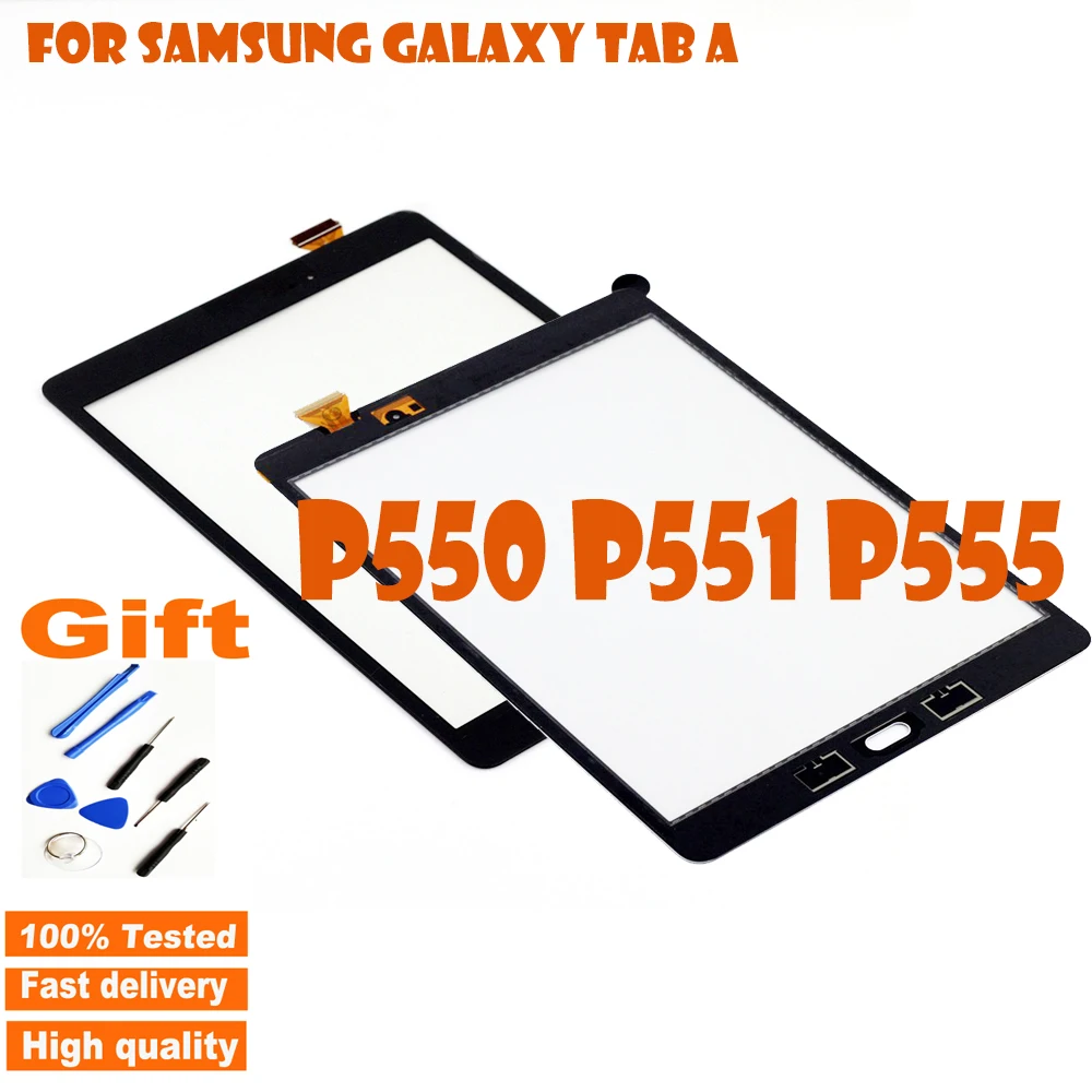 

AAA+ New TouchScreen For Samsung Galaxy Tab A SM-P550 P550 P551 P555 9.7" Touch Screen Panel Digitizer Sensor Lcd Front Glass