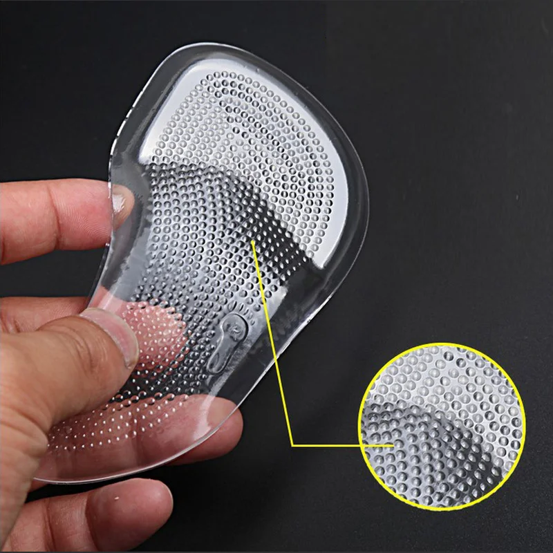 

Silicon Gel Insoles for Shoes Woman Men 3/4 Arch Support Orthotics Cushion Pad Flat Foot Orthopedic Insoles