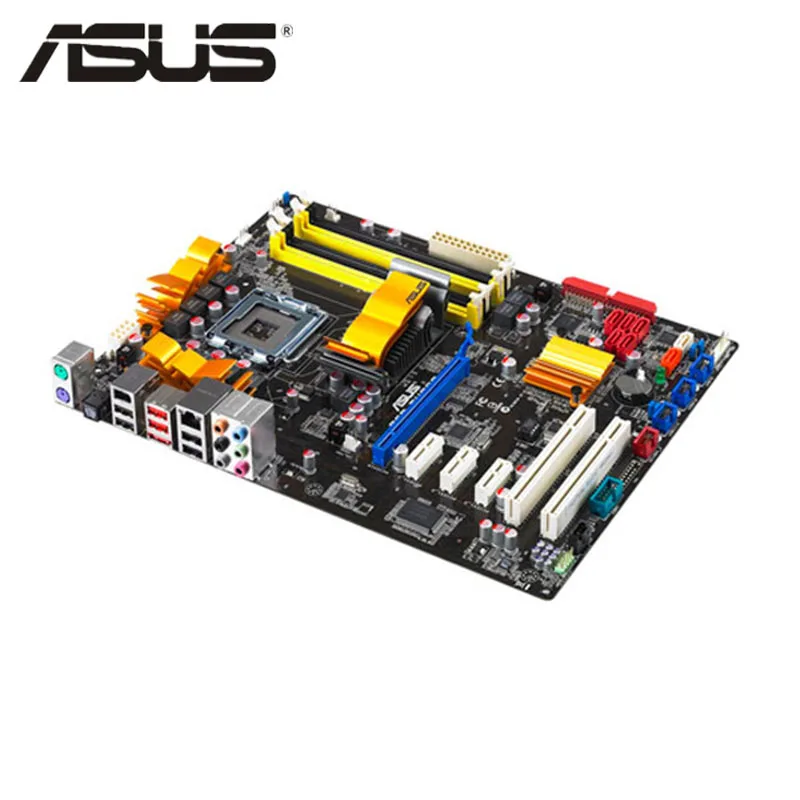 LGA 775 оригинальный ASUS P5Q Turbo 800 МГц 667 DDR2 P5QTurbo материнская плата по стандарту ATX USB2.0