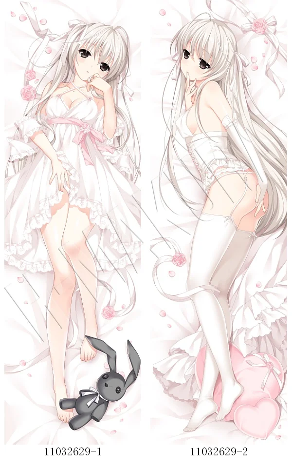 Наволочка для подушки с принтом аниме Yosuga No Sora двусторонняя длинная 160*50/35*55 см