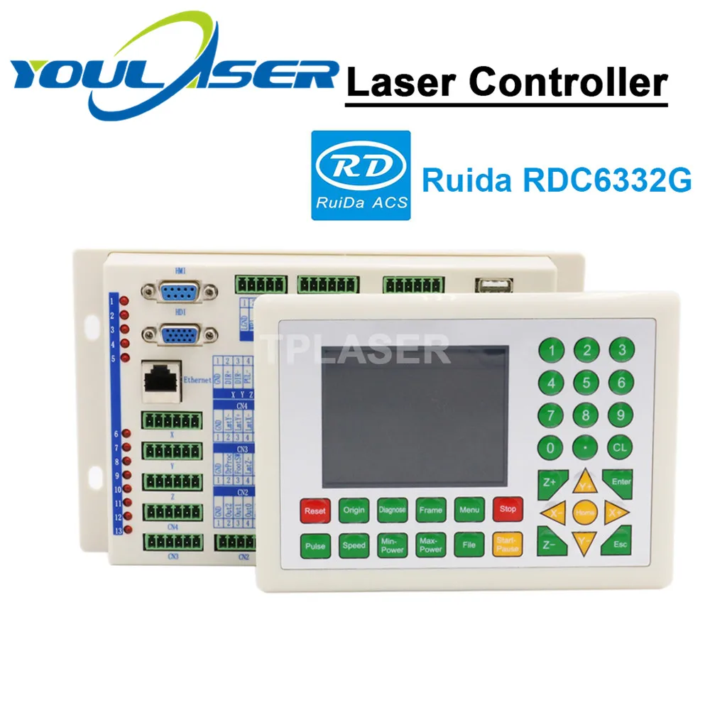 Лазерный контроллер Ruida RD6332G Co2 DSP для лазерной фотолаборатории 3 осевое