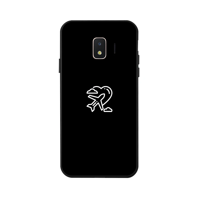Для samsung J2 Core Мягкая силиконовая задняя крышка для Galaxy чехол SM-J260F J260F J260 TPU черная |