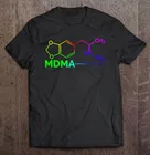 Футболка Mdma Molecule, костюм-Ecstasy Molly Xtc, красочная футболка, аниме-арт, Салли, одежда, футболка