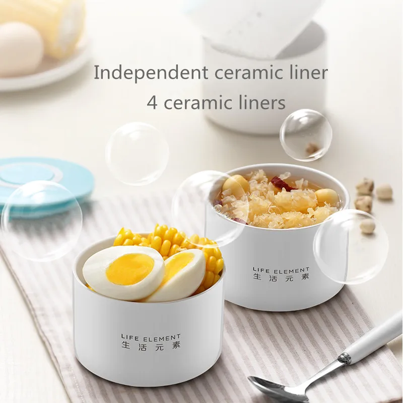 Смарт Электрический Коробки для обедов маленький рис Плита двойной Слои