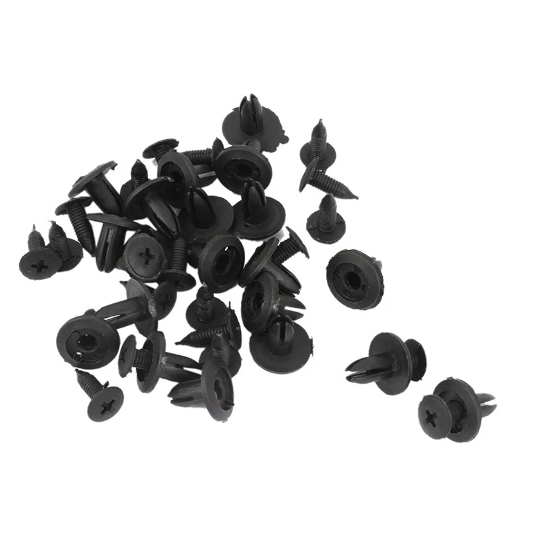 Отверстие двери для Toyota Honda крыло пластиковый черный декор крепежные зажимы