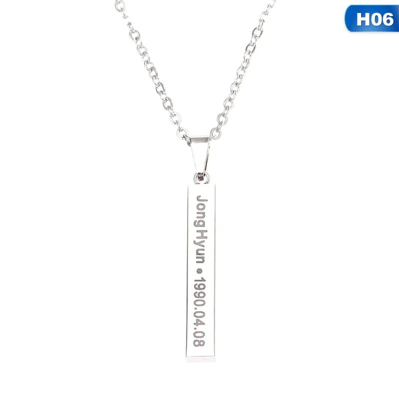 1 шт. JieyueJewelry модное ожерелье для мальчиков Kpop SHINee женщин мужчин на день рождения