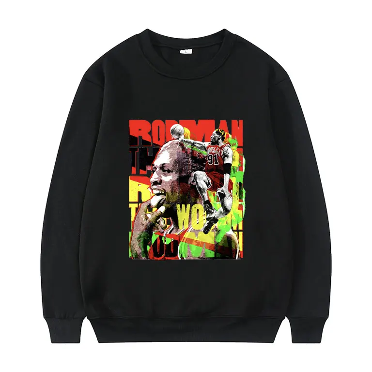

Mob Travis Scotts Astroworld Hip Hop Pullovers Dennis Rodman Print Pullover Men Women Loose Streetwear Boy Basketball Sweatshirt