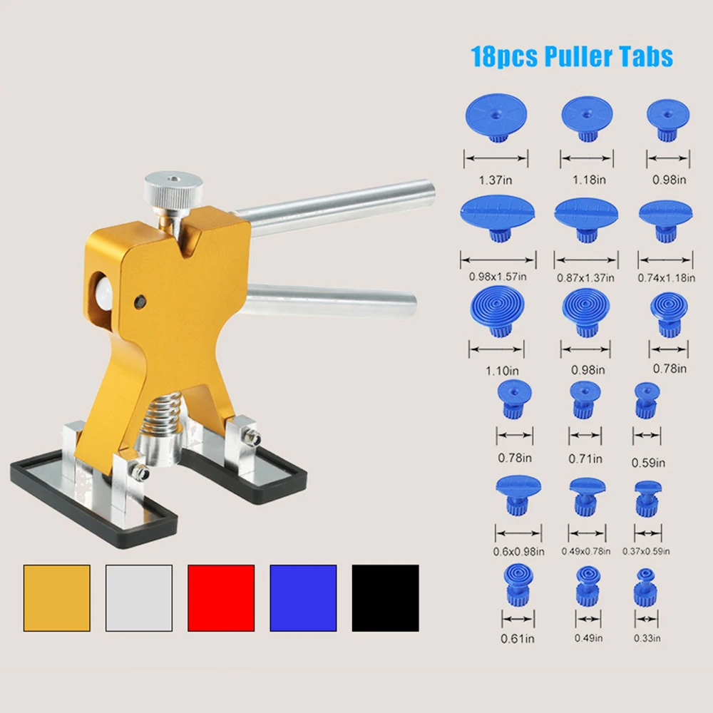 Многофункциональный регулируемый беспокрасочный вытягиватель вмятин набор