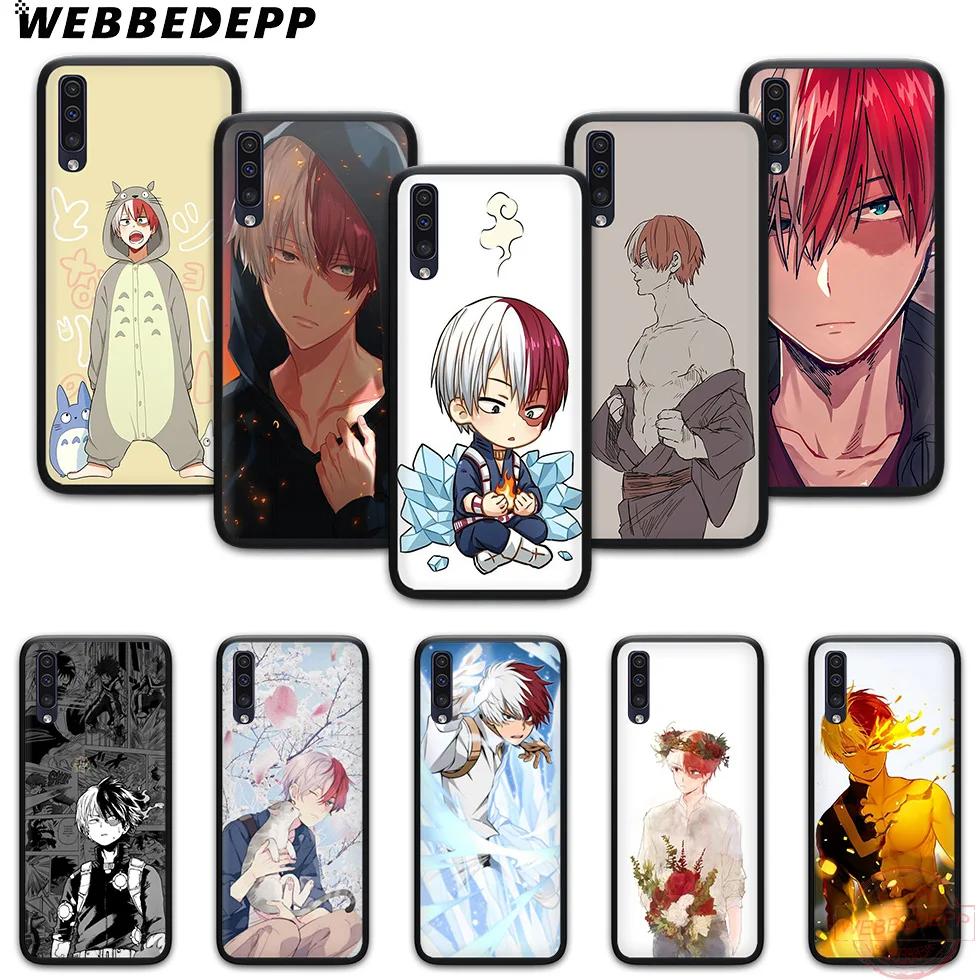 WEBBEDEPP шото Todoroki мягкий чехол для телефона с изображением цветов Samsung A10S A6 7 8 9 A10 20 A40