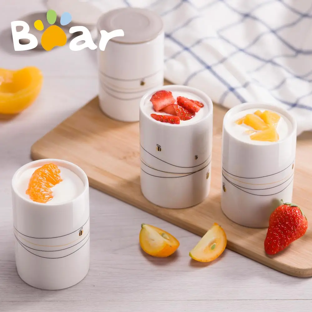 Медвежонок Электрический йогурт машина с чашками автоматический микрокомпьютер