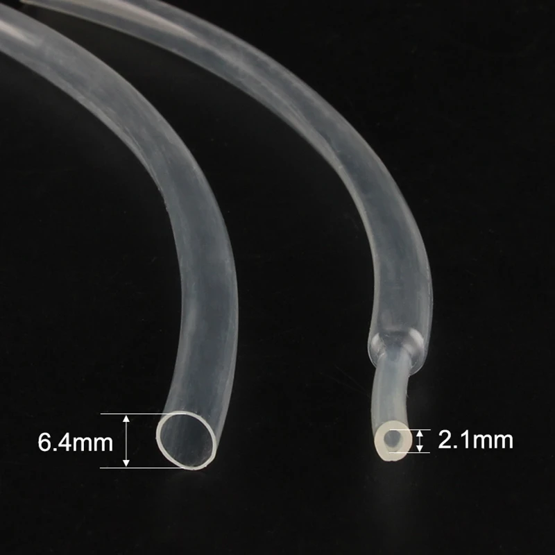 Термоусадочная трубка 3:1 прозрачная 1 м/лот клеевая с двойными стенками диаметр 6/2