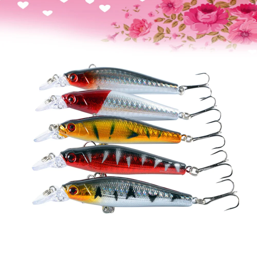 5 шт. рыболовные приманки Искусственные Яркие пластиковые плавающие для