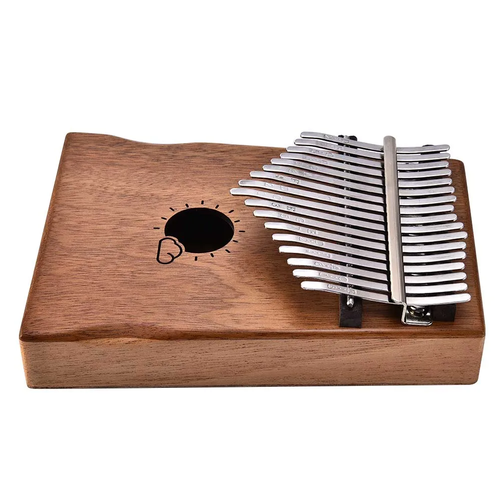 

Professional 17 Keys Kalimba Mbira Likembe Solid Mahogany Wood Thumb Piano Finger Percussion Gifts N66